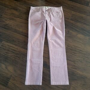 J. Crew Pink Matchstick Straight Cut Corduroy Pants Size 33R‎